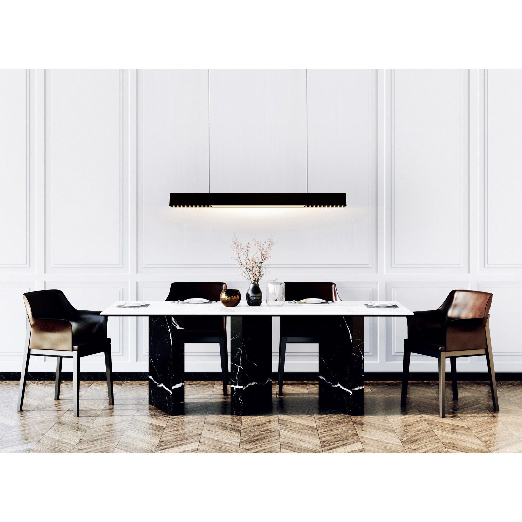 Pienza 45in Black Chandelier