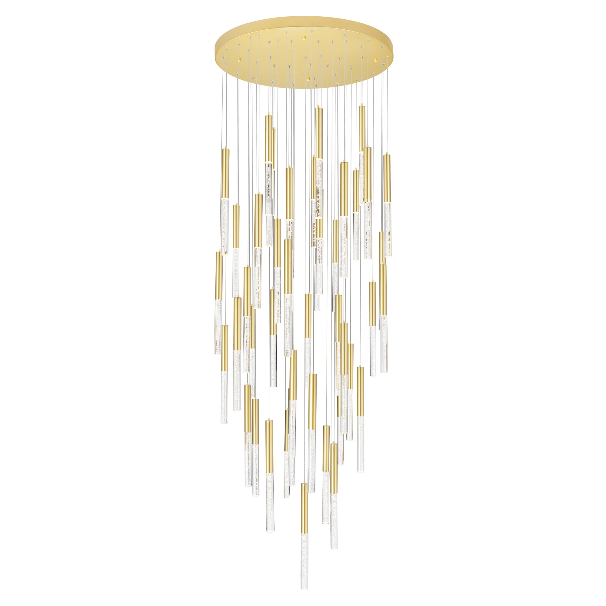 Dragonswatch Chandeliers 32 Inch Satin Gold
