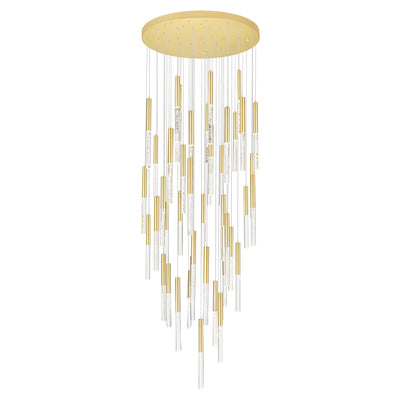 Dragonswatch Chandeliers 32 Inch Satin Gold
