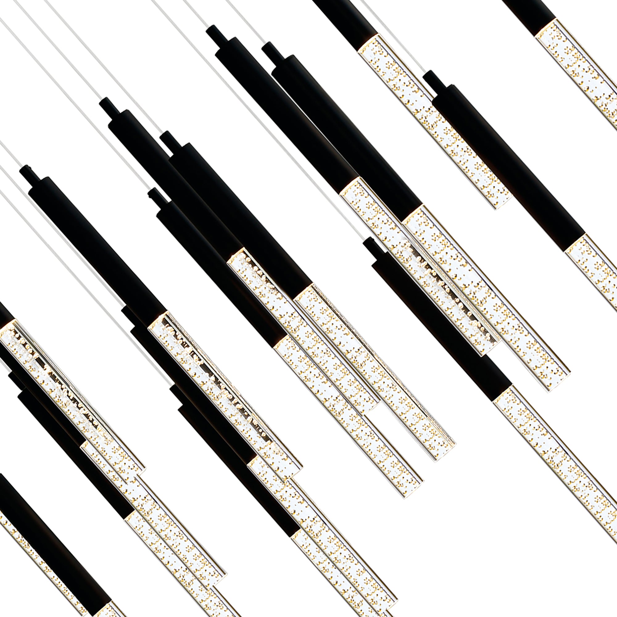 Dragonswatch Chandeliers 48 Black Integrated LED