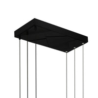 Saber Chandeliers Black Integrated LED 50in