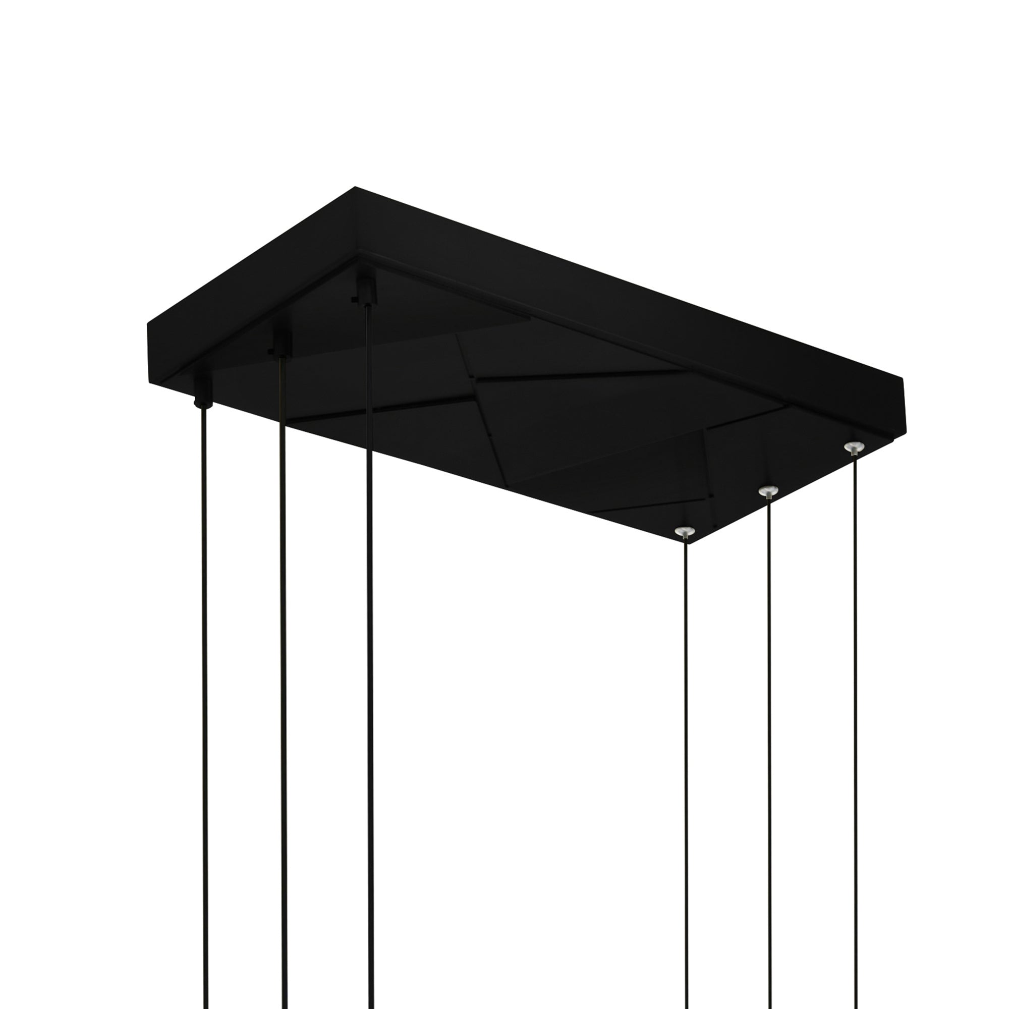 Saber Chandeliers Black Integrated LED 50in