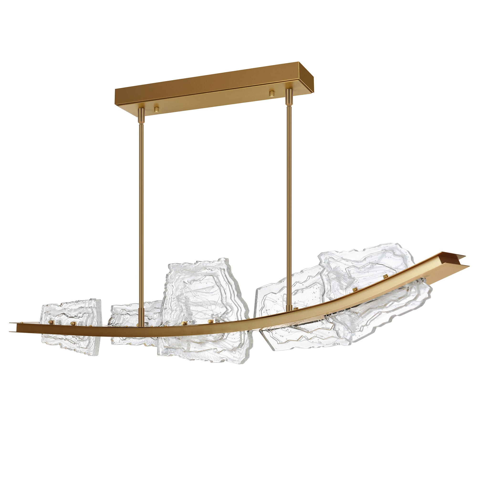 Arcus Chandeliers Brass Integrated LED 50in