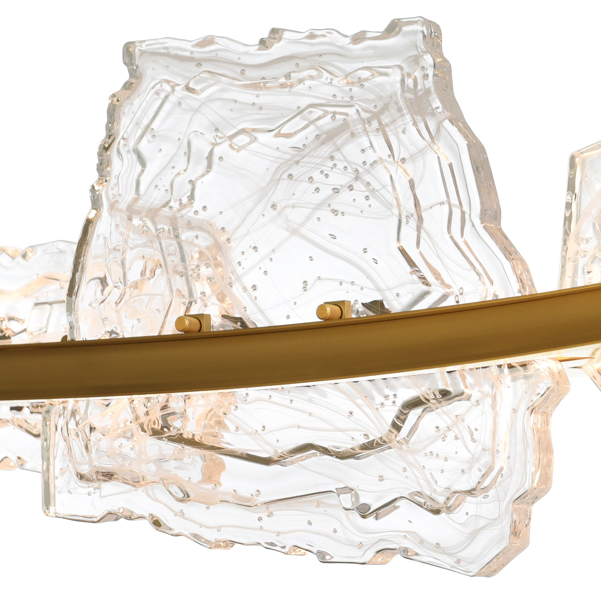 Arcus Chandeliers Brass Integrated LED 50in