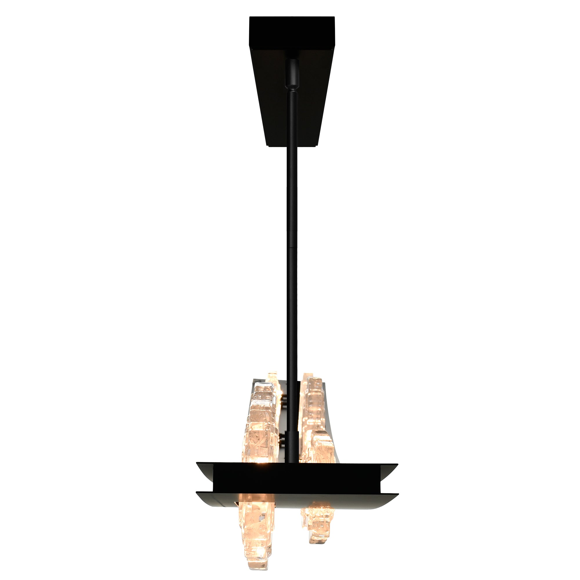 Arcus Chandeliers LED Black 70in Glass