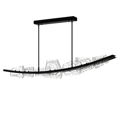 Arcus Chandeliers LED Black 70in Glass