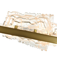 Arcus Chandeliers 7 Light Brass Handmade Glass