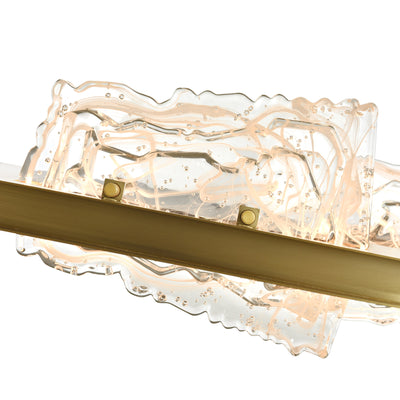 Arcus Chandeliers 7 Light Brass Handmade Glass