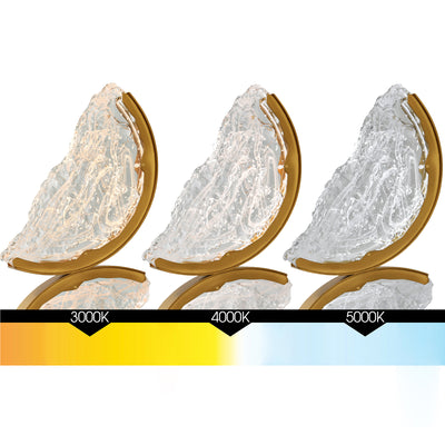 Moon Chandeliers 54in Brass Handcrafted Glass