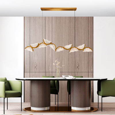 Moon Chandeliers Brass Handcrafted Glass