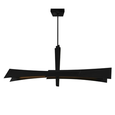 Solara Chandeliers Integrated LED Black 50in