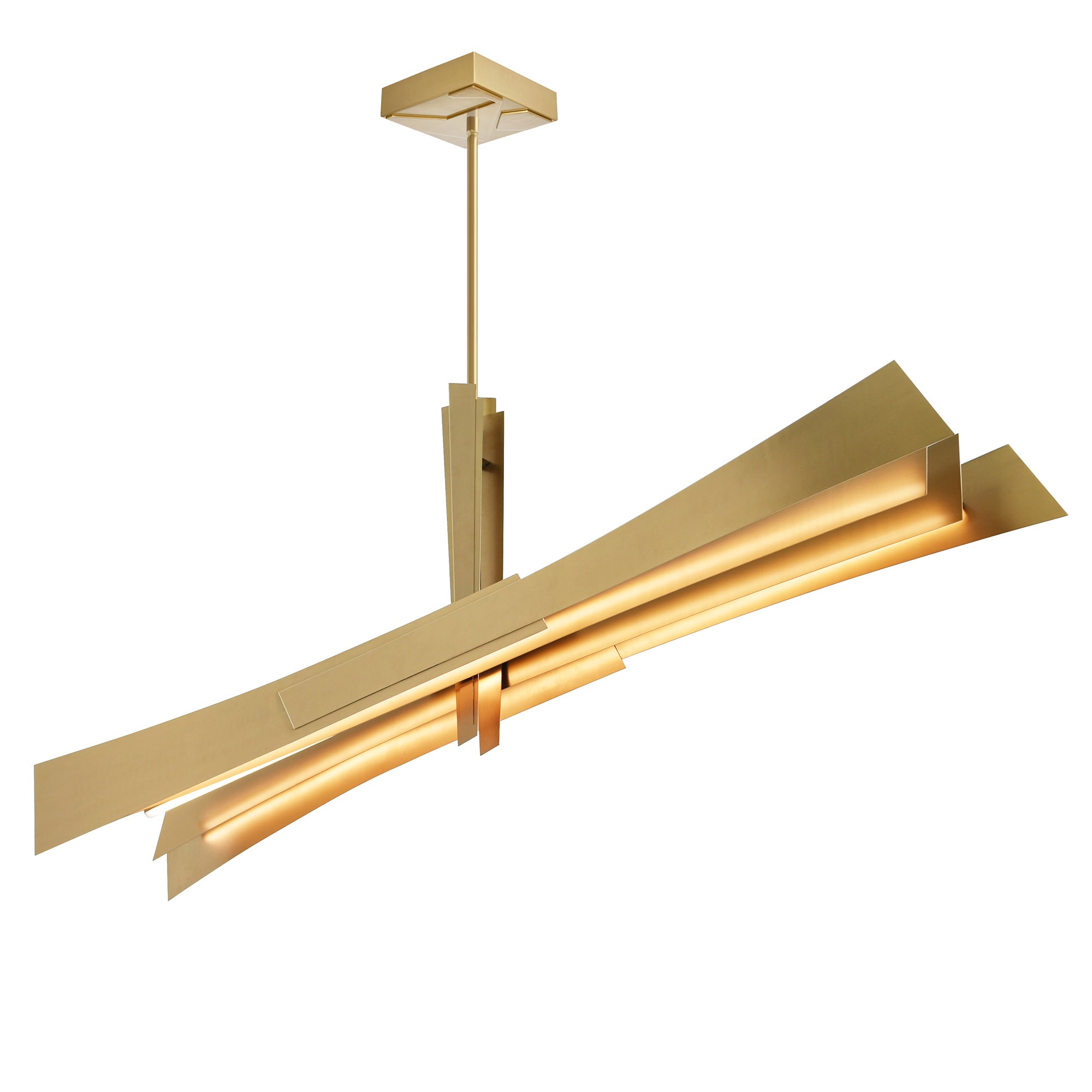 Solara Chandeliers Brass Finish 72in LED