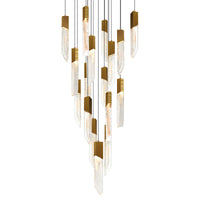 Petra Chandeliers LED Brass 24in