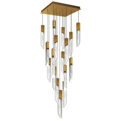 Petra Chandeliers LED Brass 24in