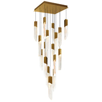 Petra Chandeliers LED Brass 24in