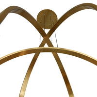 Curva Chandeliers Brass 38in LED
