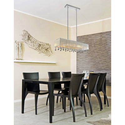 Water Drop 17 Light Chrome Chandelier
