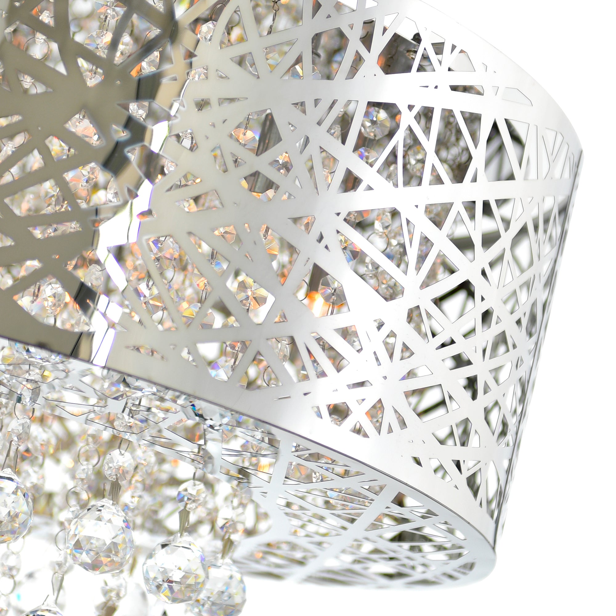 Eternity 9 Light 22in Chrome Chandelier