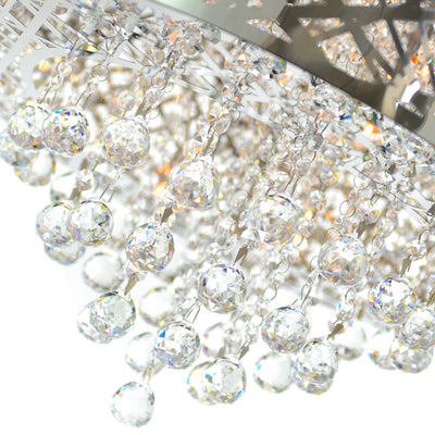 Eternity 9 Light 22in Chrome Chandelier