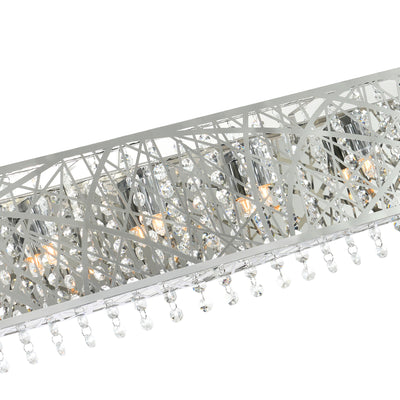 Eternity 6 Light 32 Inch Chrome Vanity Light