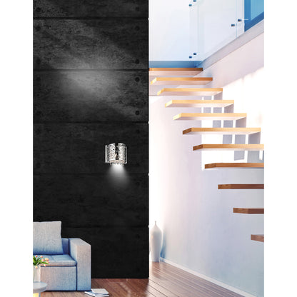 Eternity 1 Light 7in Chrome Bathroom Sconce