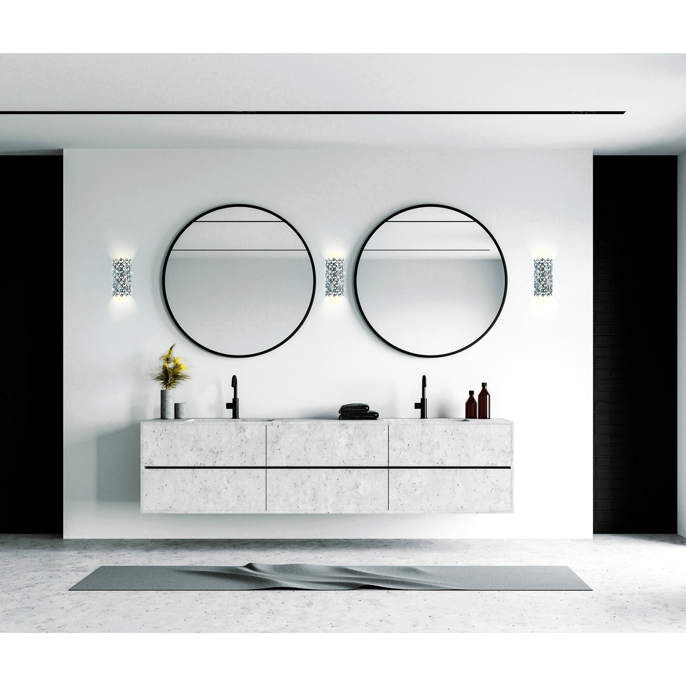 Chique 4 Light Chrome Wall Sconce