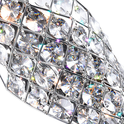 Chique 4 Light Chrome Wall Light