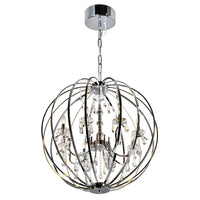 Abia Chandeliers Chrome 8 Lights