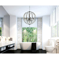 Abia Chandeliers Chrome 8 Lights