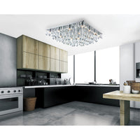 Bianca 20 Light Chrome Flush Mount