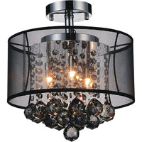 Radiant 3 Light 12in Smoke Flush Mount