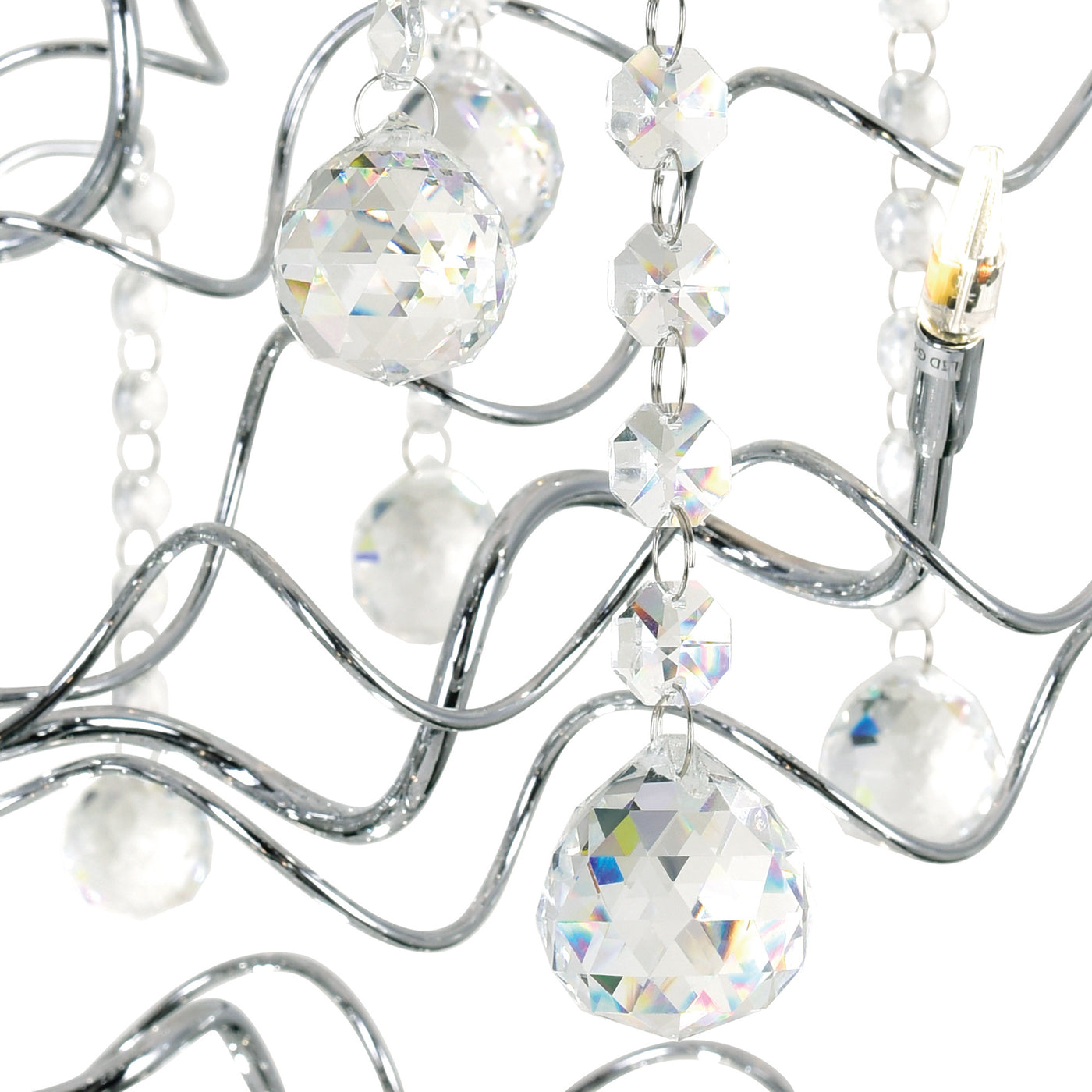 Cherry Blossom 48 Light Chrome Chandelier
