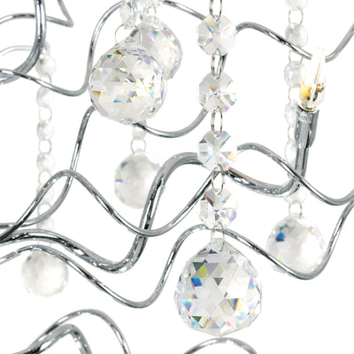 Cherry Blossom 48 Light Chrome Chandelier