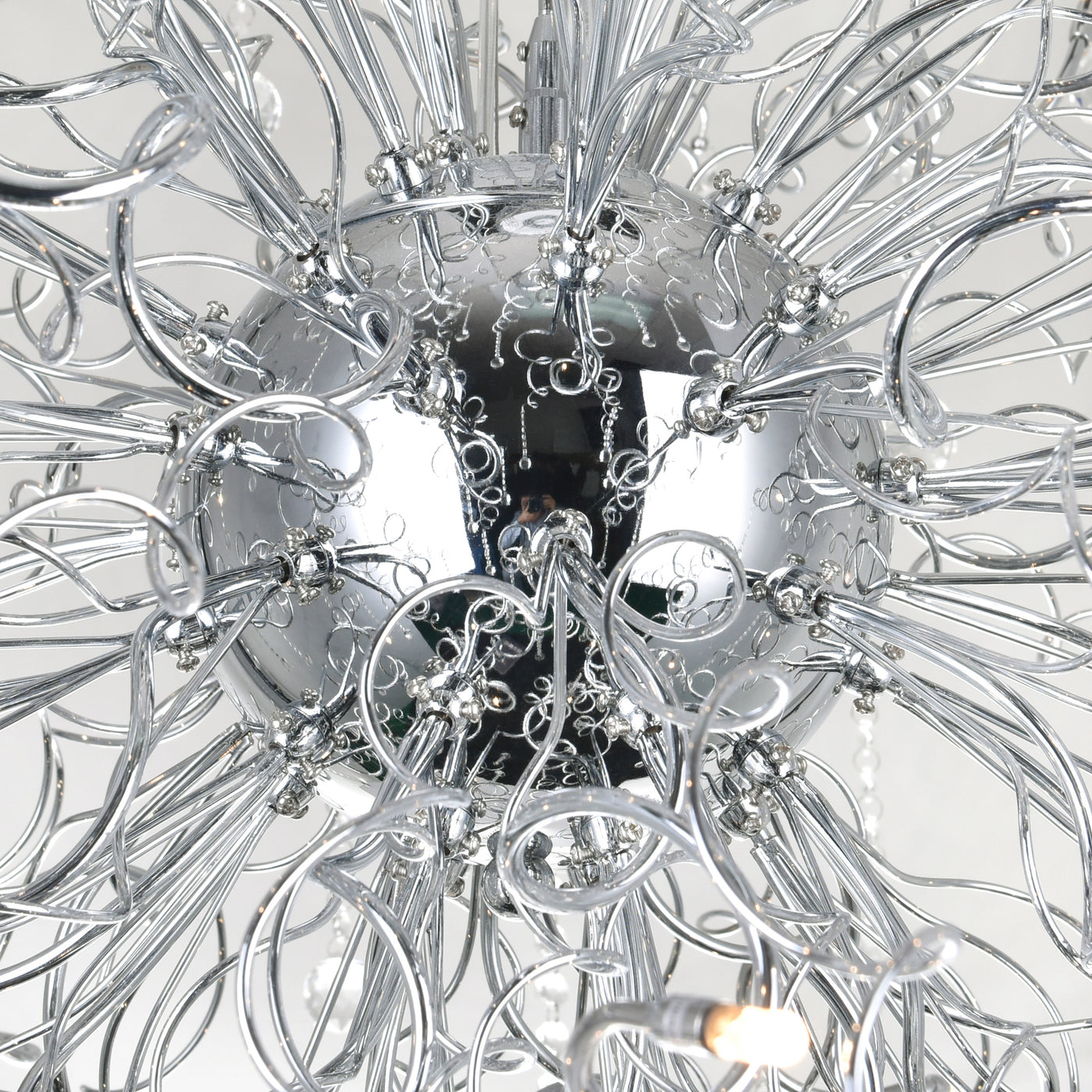 Cherry Blossom 48 Light Chrome Chandelier