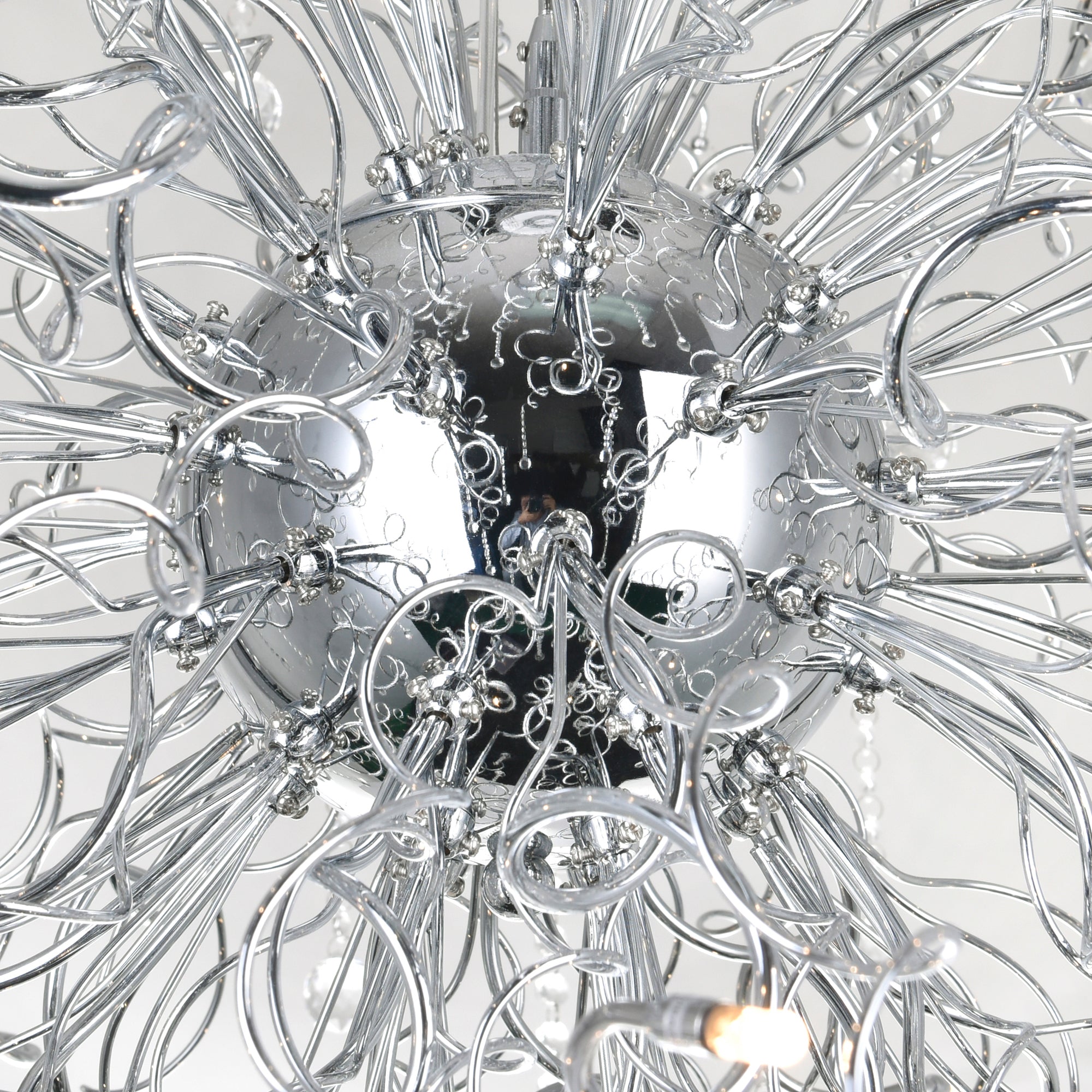 Cherry Blossom 48 Light Chrome Chandelier