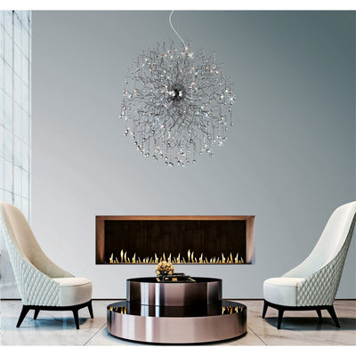 Cherry Blossom 48 Light Chrome Chandelier