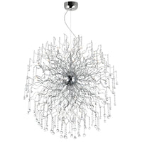 Cherry Blossom 48 Light Chrome Chandelier