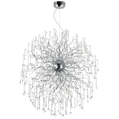 Cherry Blossom 48 Light Chrome Chandelier
