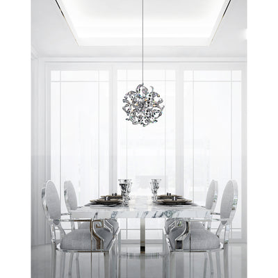 Swivel 12 Light Chrome Chandelier