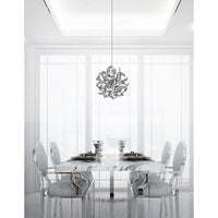 Swivel 14 Light Chrome Chandelier