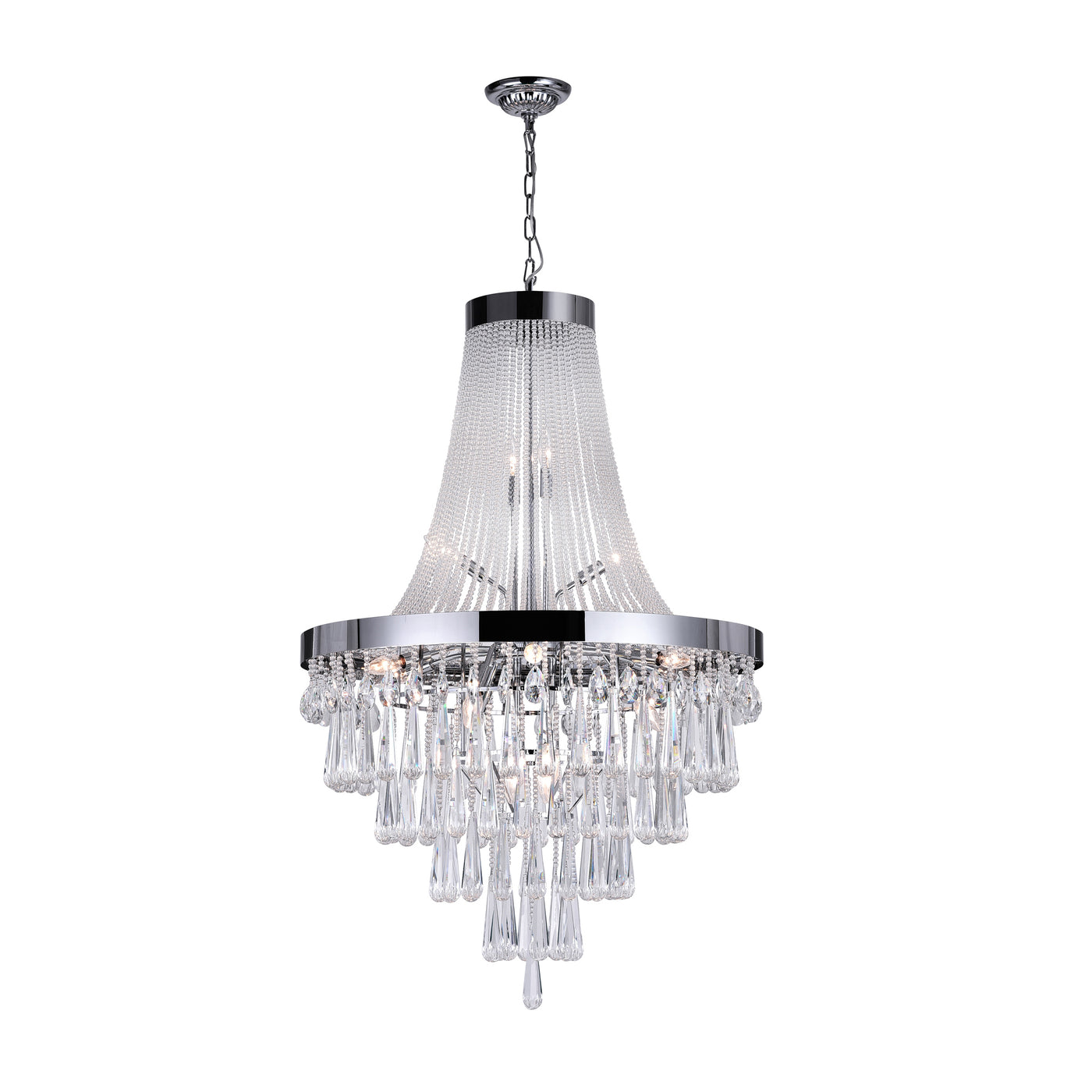 Vast 17 Light Chrome Chandelier