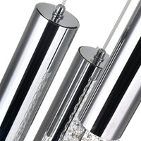 Extended 9 Light 20in Chrome Pendant Light