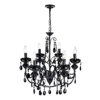 Keen Chandeliers 6 Black Finish