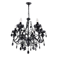 Keen Chandeliers 6 Black Finish