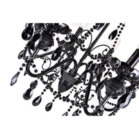 Keen Chandeliers 6 Black Finish