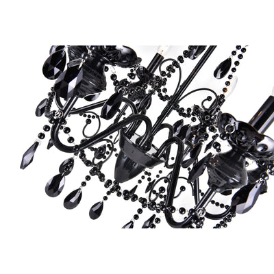 Keen Chandeliers 6 Black Finish
