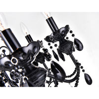 Keen Chandeliers 6 Black Finish
