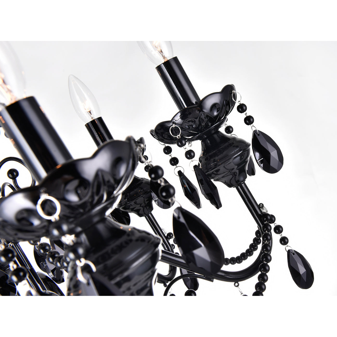 Keen Chandeliers 6 Black Finish