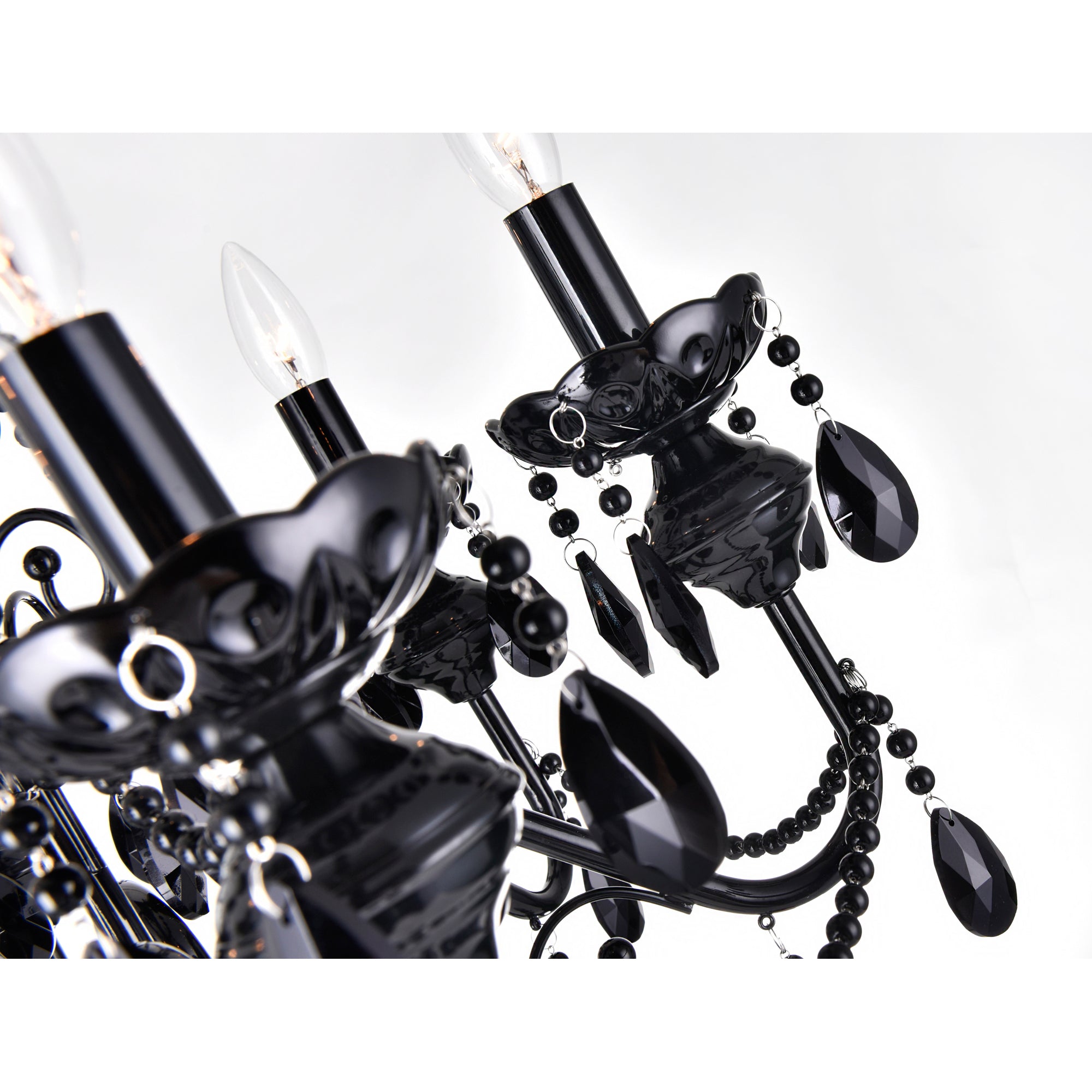 Keen Chandeliers 6 Black Finish