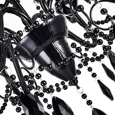 Keen Chandeliers 9 Light Black Finish